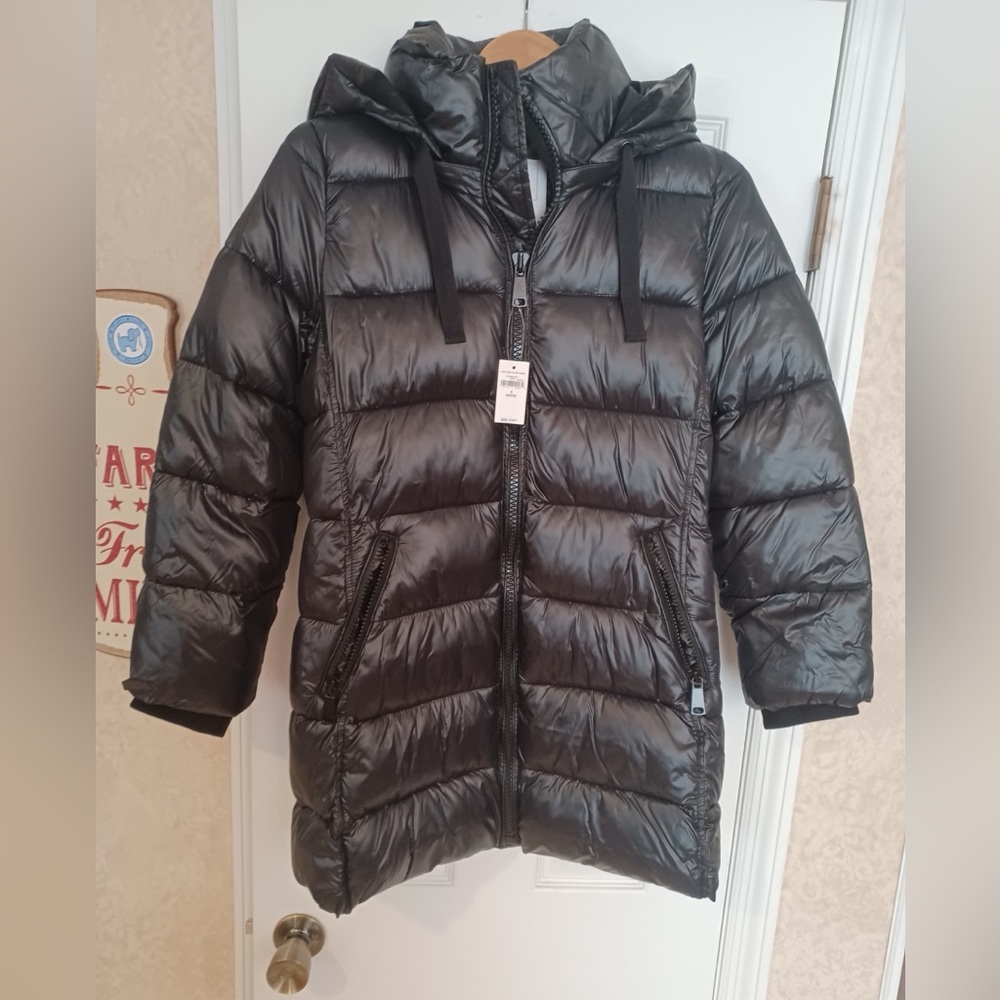Brand New GAP Shiny Black Women’s Puffer Coat - ColdControl